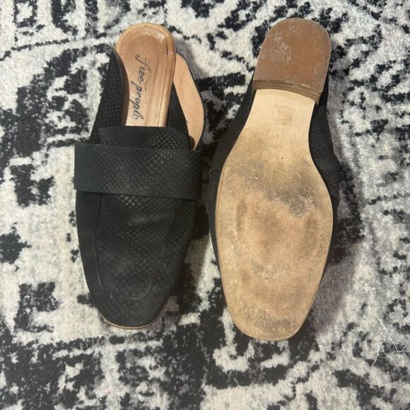 FREE PEOPLE AT EASE BLACK LOAFER MULES Size 41 - Picture 4 of 7